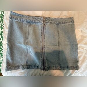 Forever 21 Light Blue Denim Mini Skirt
